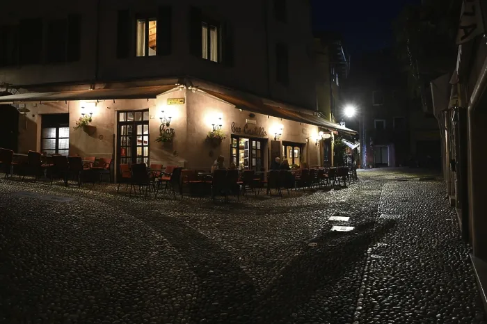 Gerahmter Druck : Malcesine am Abend Gerahmter Druck : Malcesine am Abend