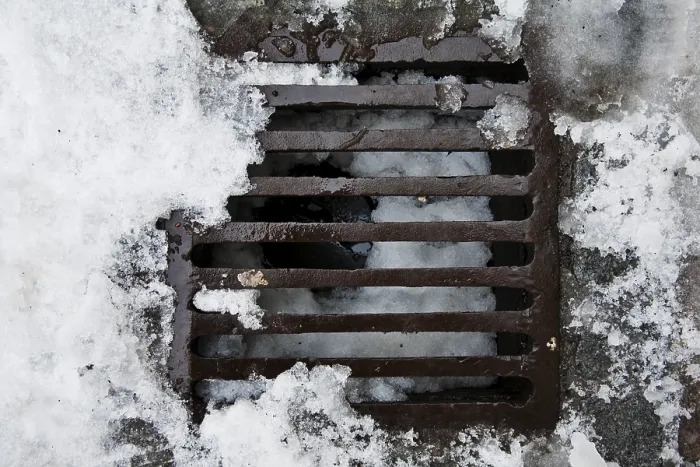 Gerahmter Druck : Erddeckel im Winter Gerahmter Druck : Erddeckel im Winter
