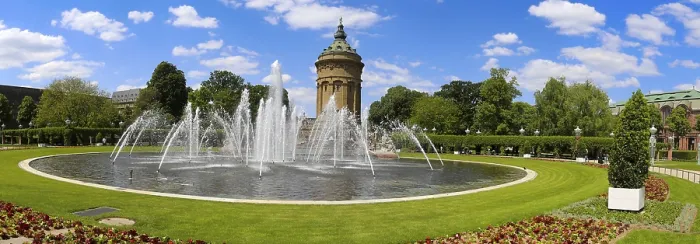 Gerahmter Druck : Wasserturm Mannheim Gerahmter Druck : Wasserturm Mannheim