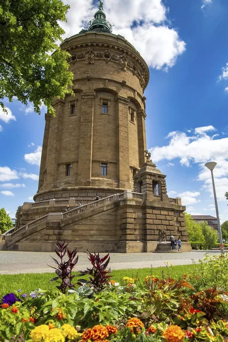 Gerahmter Druck : Wasserturm Mannheim Gerahmter Druck : Wasserturm Mannheim