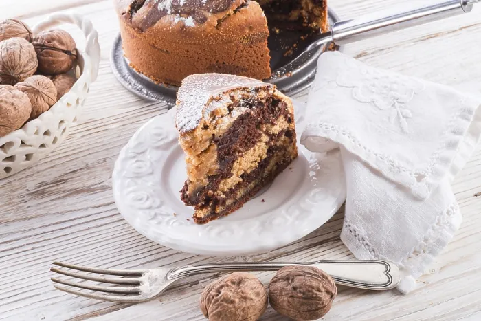 Gerahmter Druck : Marmorkuchen Gerahmter Druck : Marmorkuchen