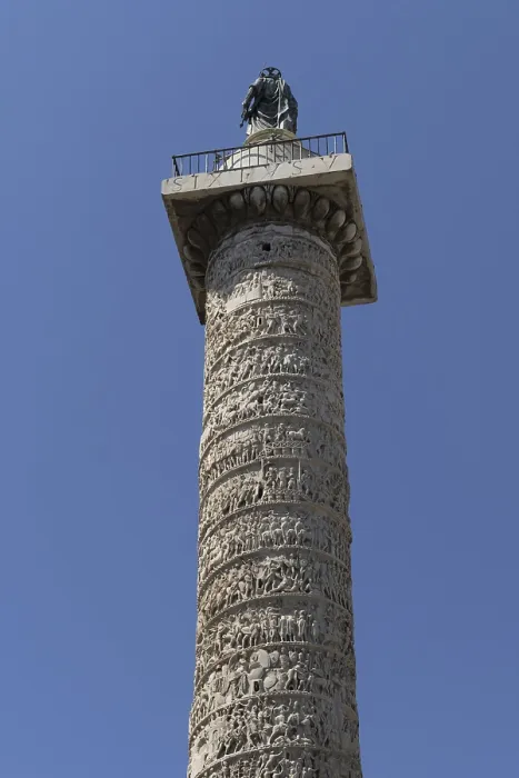 Gerahmter Druck : Säule des Marcus Aurelius in Piazza Colonna Gerahmter Druck : Säule des Marcus Aurelius in Piazza Colonna