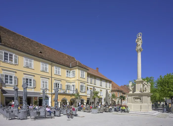 Gerahmter Druck : Mariensäule auf dem Marktplatz Gerahmter Druck : Mariensäule auf dem Marktplatz