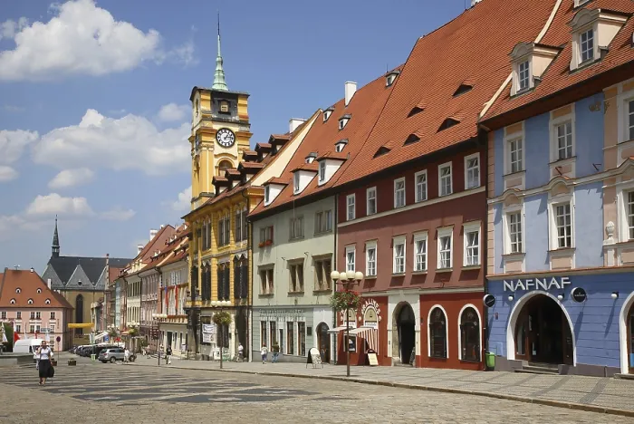 Gerahmter Druck : Marktplatz und Zentrum von Cheb Gerahmter Druck : Marktplatz und Zentrum von Cheb