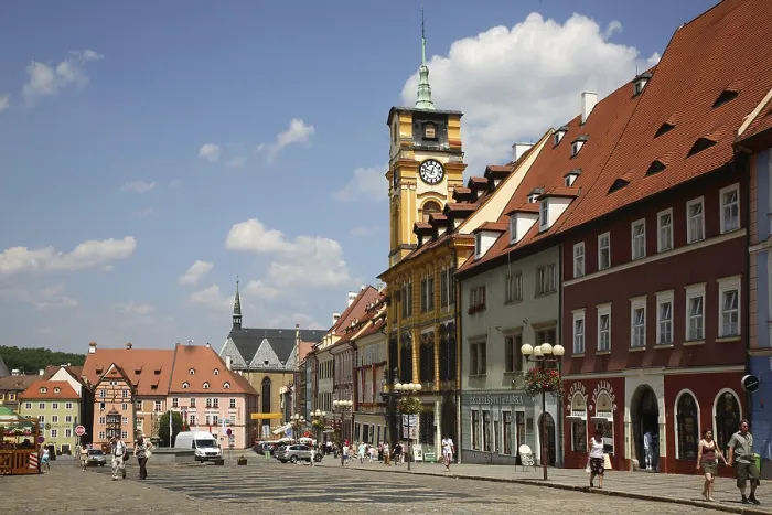Gerahmter Druck : Marktplatz und Zentrum von Cheb Gerahmter Druck : Marktplatz und Zentrum von Cheb