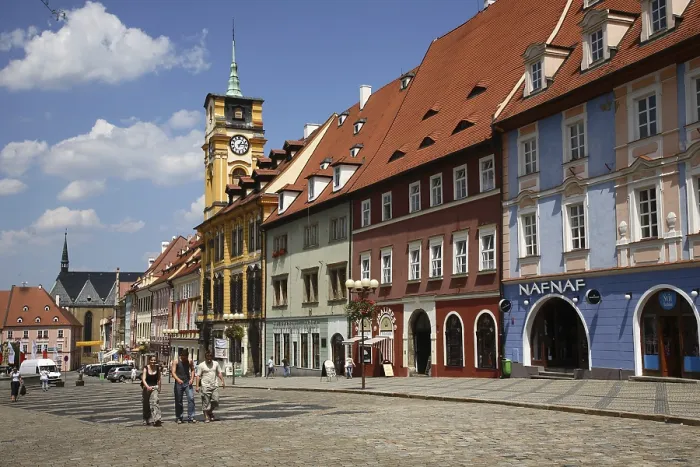 Gerahmter Druck : Marktplatz und Zentrum von Cheb Gerahmter Druck : Marktplatz und Zentrum von Cheb