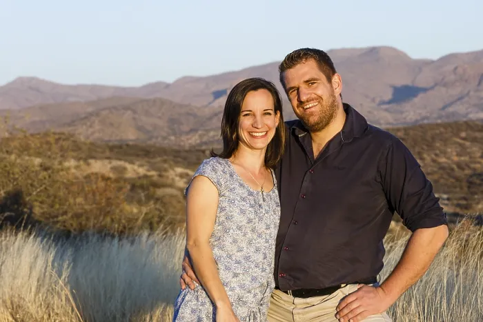 Gerahmter Druck : Ehepaar, Porträt, Namibia Gerahmter Druck : Ehepaar, Porträt, Namibia