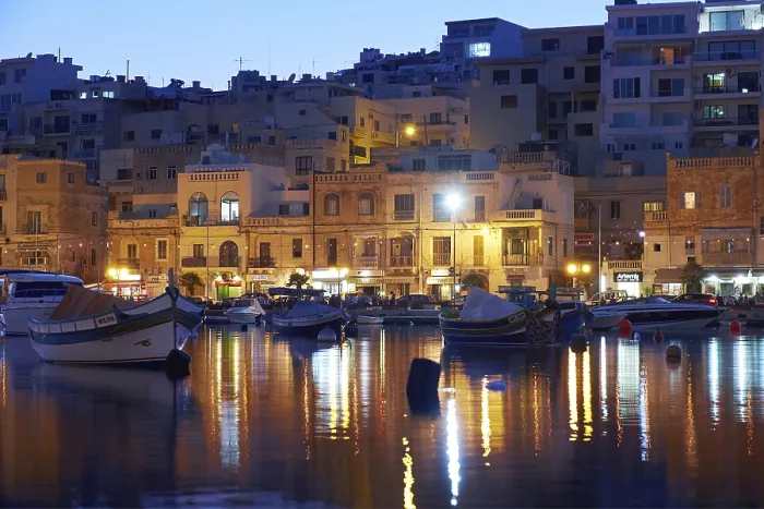 Gerahmter Druck : MARSASKALA, MALTA - 31. JULI Gerahmter Druck : MARSASKALA, MALTA - 31. JULI