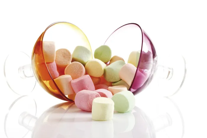 Gerahmter Druck : Marshmallows Gerahmter Druck : Marshmallows