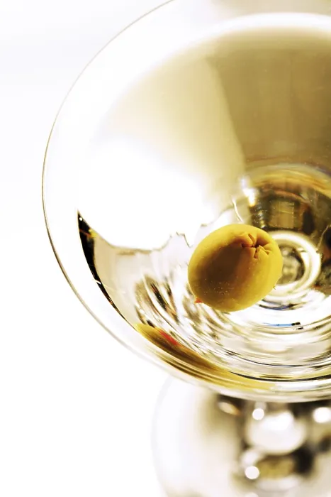 Gerahmter Druck : Martini und Olive Gerahmter Druck : Martini und Olive