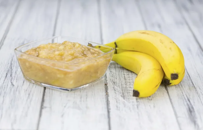 Gerahmter Druck : Mashed Bananen (selective focus) Gerahmter Druck : Mashed Bananen (selective focus)