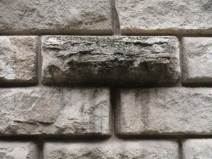 Gerahmter Druck : Massiver Kalksteinmauer ? Strukturtextur Hintergrund Gerahmter Druck : Massiver Kalksteinmauer ? Strukturtextur Hintergrund