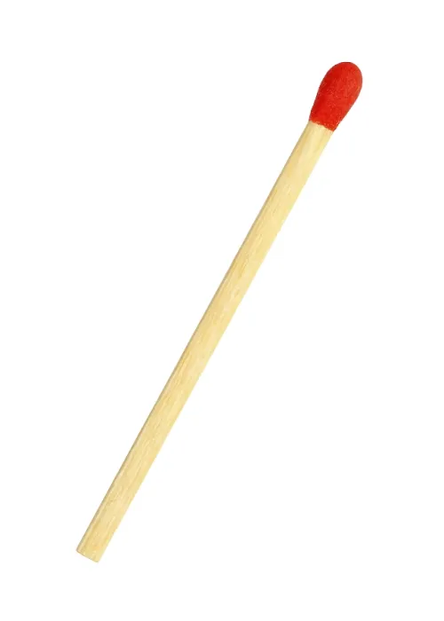 Gerahmter Druck : Matchstick gegen weißen Hintergrund Gerahmter Druck : Matchstick gegen weißen Hintergrund