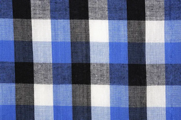 Gerahmter Druck : Material in blauer Gitterstruktur Gerahmter Druck : Material in blauer Gitterstruktur