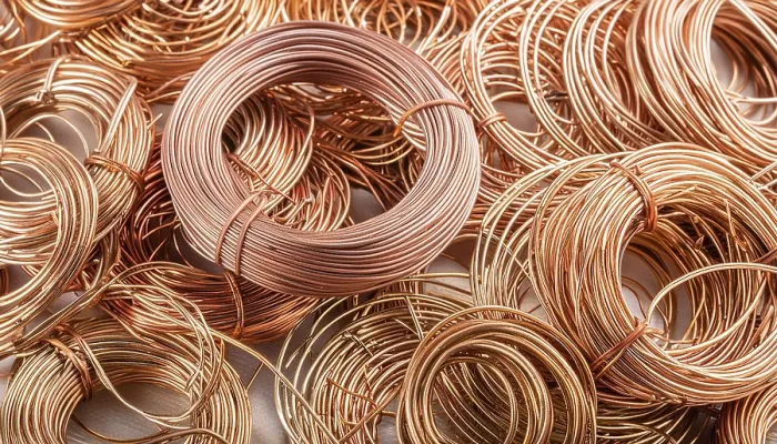 Gerahmter Druck : Material, Metall, Kupfer, Kupferdraht Gerahmter Druck : Material, Metall, Kupfer, Kupferdraht
