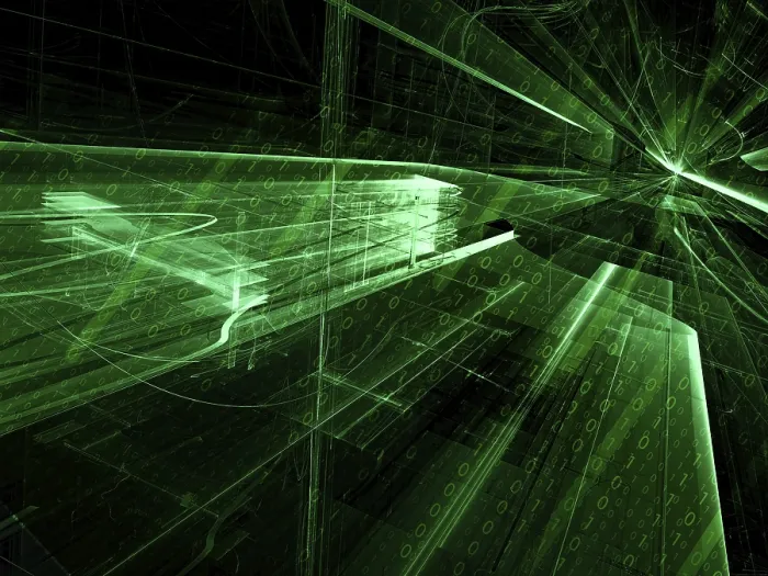 Gerahmter Druck : Matrix-Hintergrund - diagonaler Tunnel Gerahmter Druck : Matrix-Hintergrund - diagonaler Tunnel