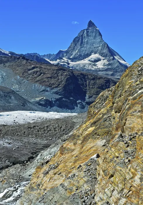 Gerahmter Druck : Der Matterhorn, Blick vom Gornergletscher. Gerahmter Druck : Der Matterhorn, Blick vom Gornergletscher.