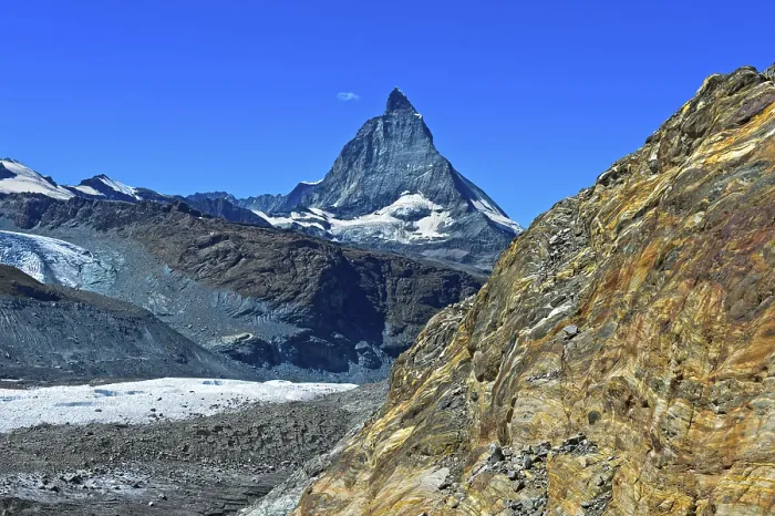 Gerahmter Druck : Der Matterhorn, Blick vom Gornergletscher. Gerahmter Druck : Der Matterhorn, Blick vom Gornergletscher.