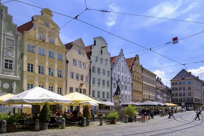 Gerahmter Druck : Maximilianstraße, Augsburg Gerahmter Druck : Maximilianstraße, Augsburg