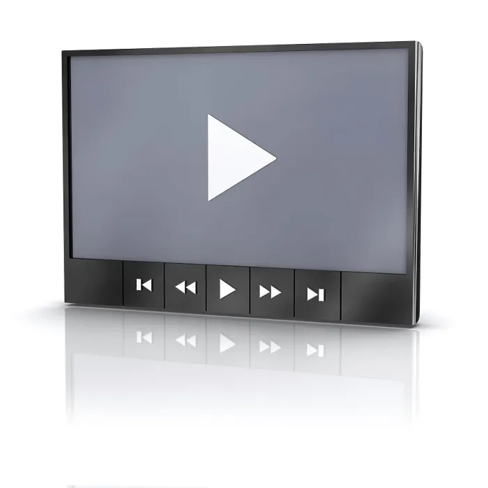Gerahmter Druck : Medien-Player mit Spiegelung Gerahmter Druck : Medien-Player mit Spiegelung