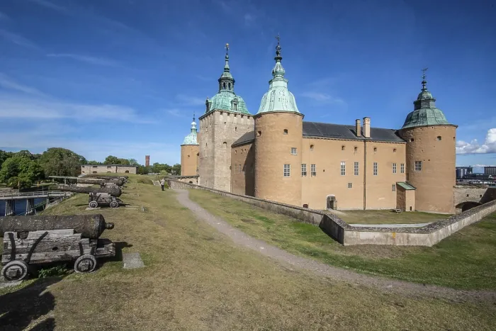 Gerahmter Druck : Das mittelalterliche Schloss in Kalmar. Gerahmter Druck : Das mittelalterliche Schloss in Kalmar.