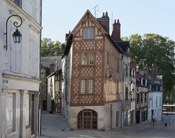 Gerahmter Druck : Medieval halbfensteriges Gebäude Gerahmter Druck : Medieval halbfensteriges Gebäude