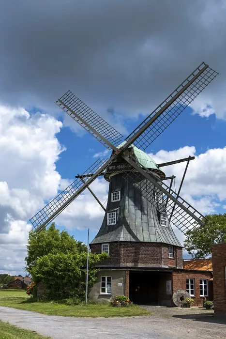 Gerahmter Druck : Menke-Turmwindmühle, Sudlohn Gerahmter Druck : Menke-Turmwindmühle, Sudlohn