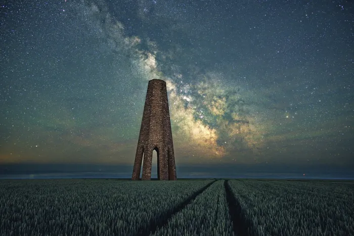 Gerahmter Druck : Milchstraße über The Daymark, Devon Gerahmter Druck : Milchstraße über The Daymark, Devon