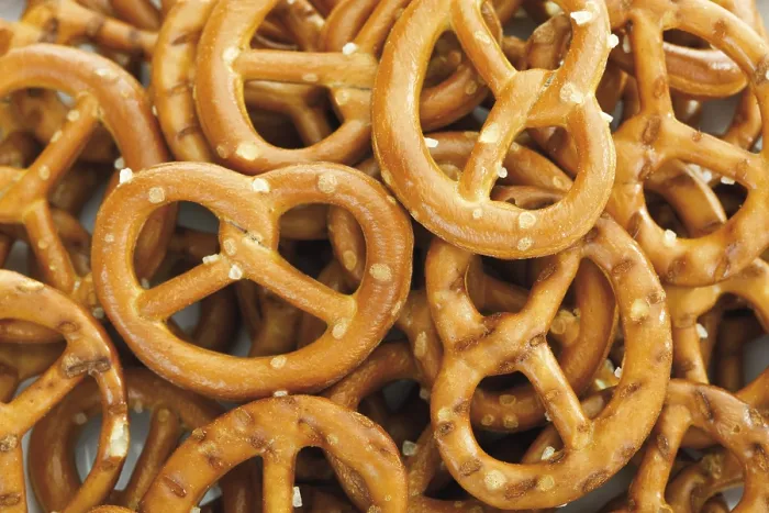 Gerahmter Druck : Mini-Bretzel, Vollformat. Gerahmter Druck : Mini-Bretzel, Vollformat.