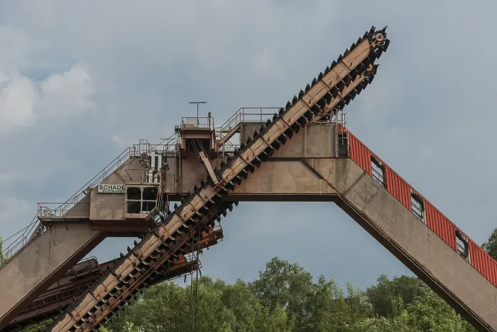 Gerahmter Druck : Bergbaumaschine, Kohle, Ausleger Gerahmter Druck : Bergbaumaschine, Kohle, Ausleger