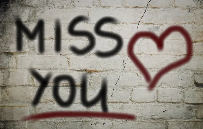 Gerahmter Druck : Miss You Concept Gerahmter Druck : Miss You Concept