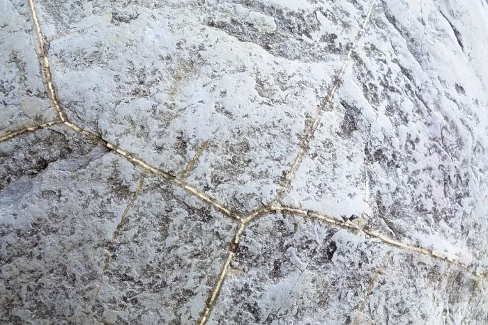 Gerahmter Druck : Moeraki Boulder, Detail der Steinstruktur. Gerahmter Druck : Moeraki Boulder, Detail der Steinstruktur.