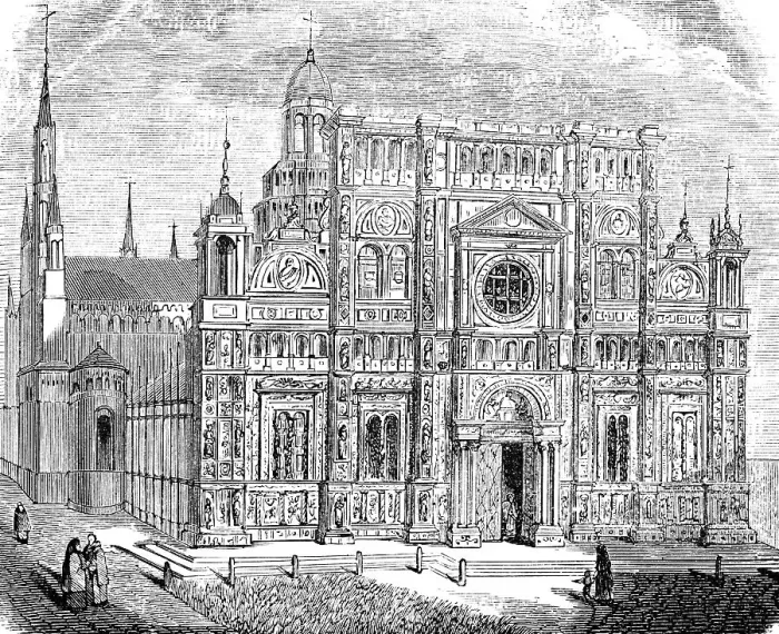 Gerahmter Druck : Klosterkomplex in Certosa di Pavia Gerahmter Druck : Klosterkomplex in Certosa di Pavia