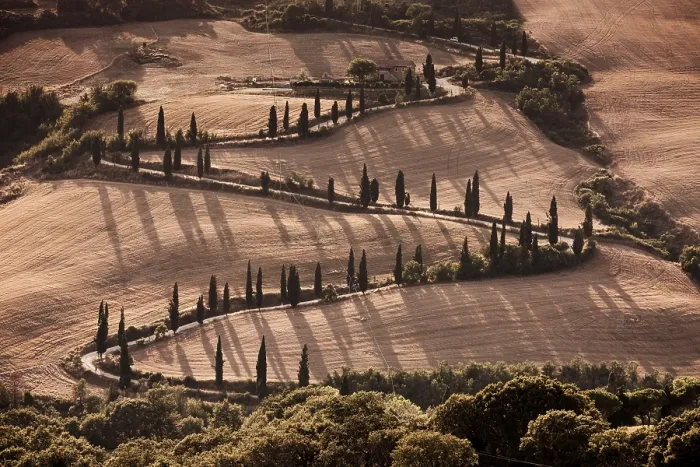 Gerahmter Druck : Monticchiello, Val d'Orcia Gerahmter Druck : Monticchiello, Val d'Orcia