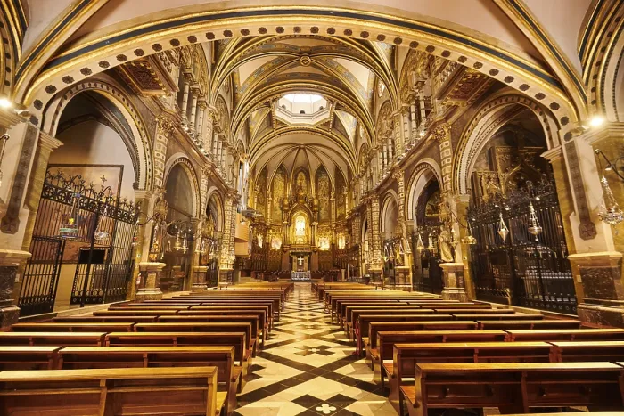 Gerahmter Druck : Klosterkathedrale von Montserrat Gerahmter Druck : Klosterkathedrale von Montserrat