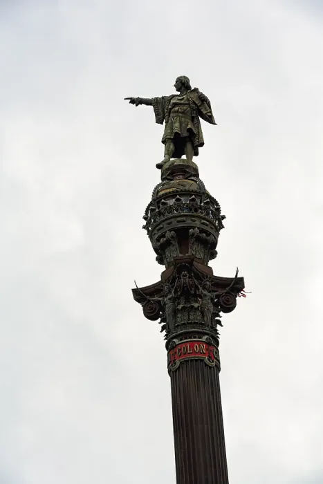 Gerahmter Druck : Denkmal für Christoph Kolumbus