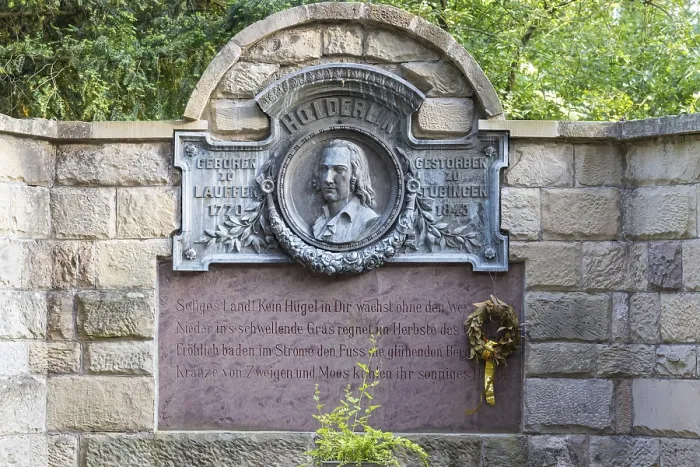 Gerahmter Druck : Denkmal für Friedrich Hölderlin Gerahmter Druck : Denkmal für Friedrich Hölderlin