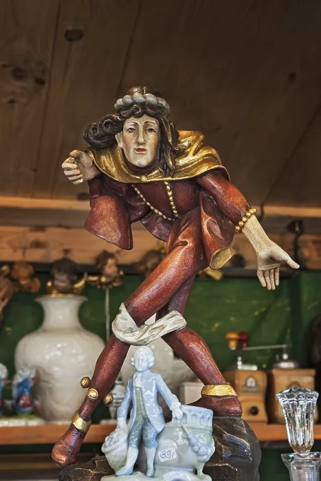 Gerahmter Druck : Tänzer des Morris, Auer Dult, München. Gerahmter Druck : Tänzer des Morris, Auer Dult, München.