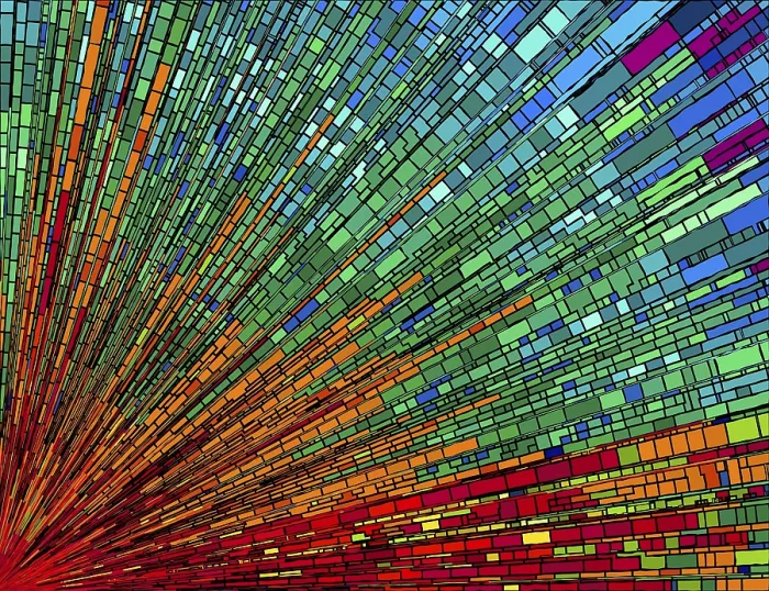 Gerahmter Druck : Mosaikstrahlen Hintergrund in Farben Gerahmter Druck : Mosaikstrahlen Hintergrund in Farben