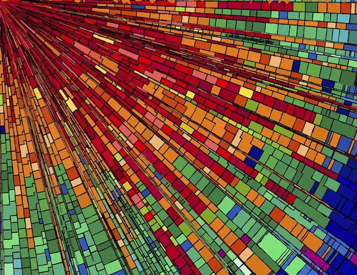 Gerahmter Druck : Mosaikstrahlen-Hintergrund in Farben. Gerahmter Druck : Mosaikstrahlen-Hintergrund in Farben.