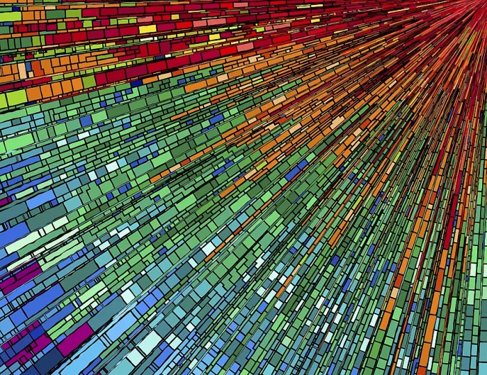 Gerahmter Druck : Mosaikstrahlen-Hintergrund in Farben. Gerahmter Druck : Mosaikstrahlen-Hintergrund in Farben.