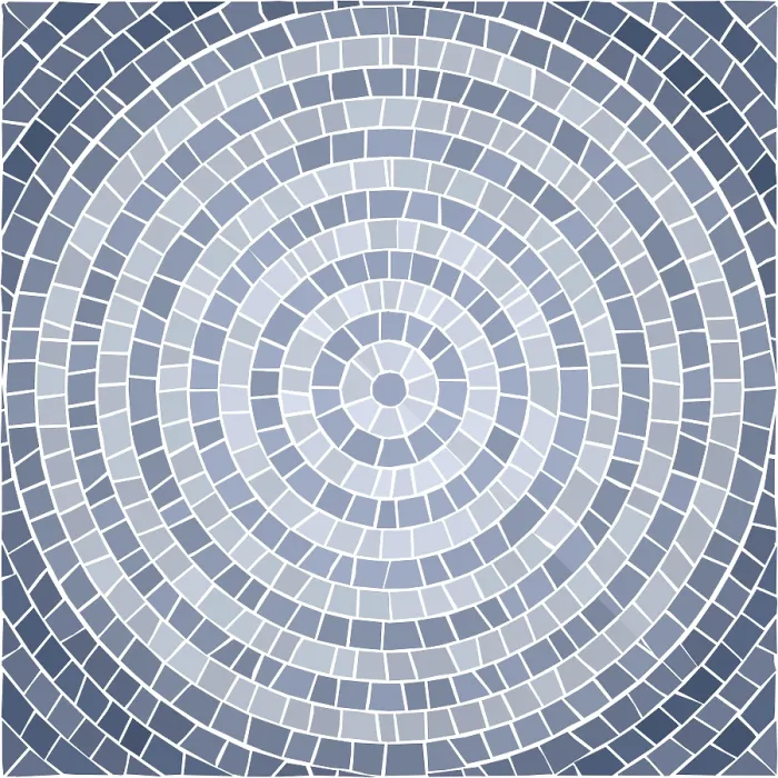 Gerahmter Druck : Mosaik-Stein-Kacheln-Vektor-Muster, unendlich wiederholbar Gerahmter Druck : Mosaik-Stein-Kacheln-Vektor-Muster, unendlich wiederholbar