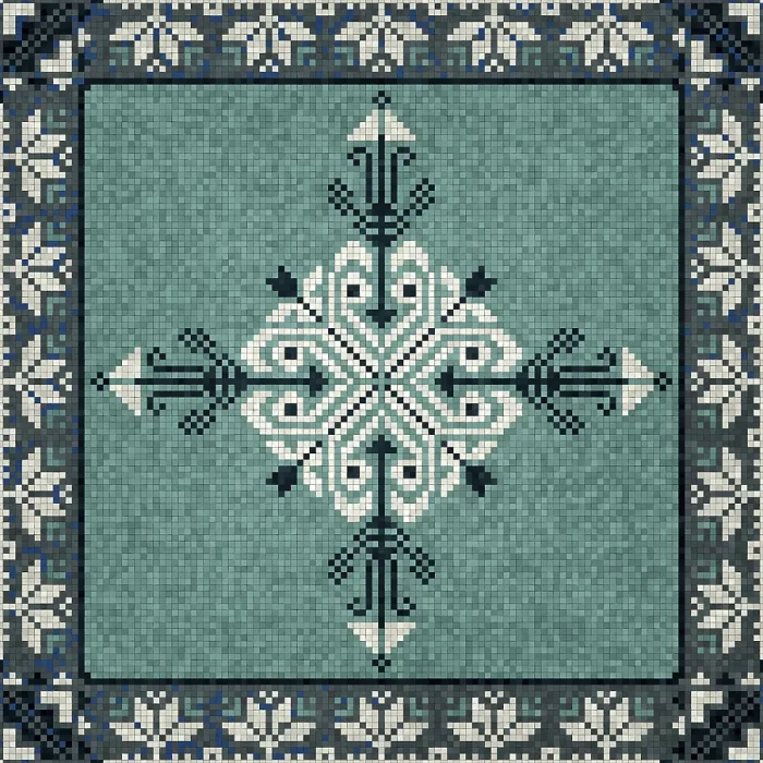Gerahmter Druck : Mosaik-Steinplatten-Hintergrund Gerahmter Druck : Mosaik-Steinplatten-Hintergrund