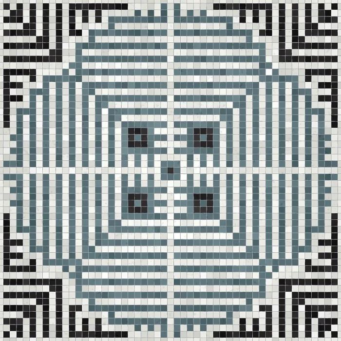 Gerahmter Druck : Seamless Mosaikbodenmuster Gerahmter Druck : Seamless Mosaikbodenmuster