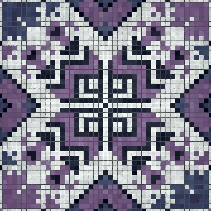 Gerahmter Druck : Mosaikstein-Teppich, glatter Vektormuster Gerahmter Druck : Mosaikstein-Teppich, glatter Vektormuster