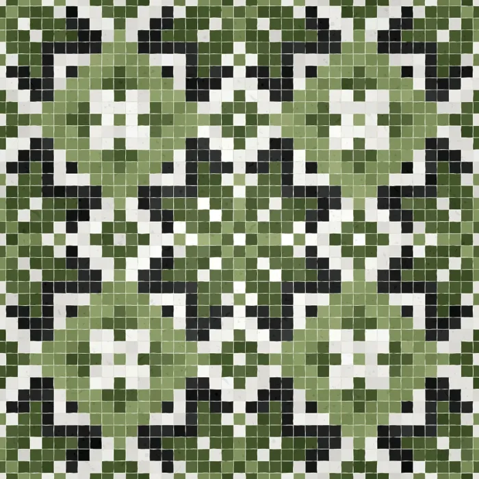 Gerahmter Druck : Seamless Mosaik-Stein-Pattern Gerahmter Druck : Seamless Mosaik-Stein-Pattern
