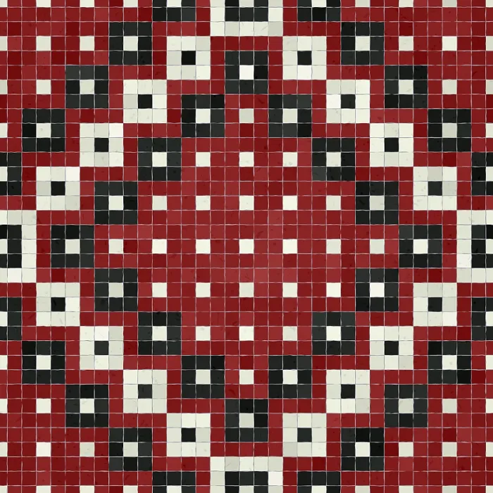 Gerahmter Druck : Mosaik-Steinplatten-Hintergrund, lückenloser Vektormuster. Gerahmter Druck : Mosaik-Steinplatten-Hintergrund, lückenloser Vektormuster.