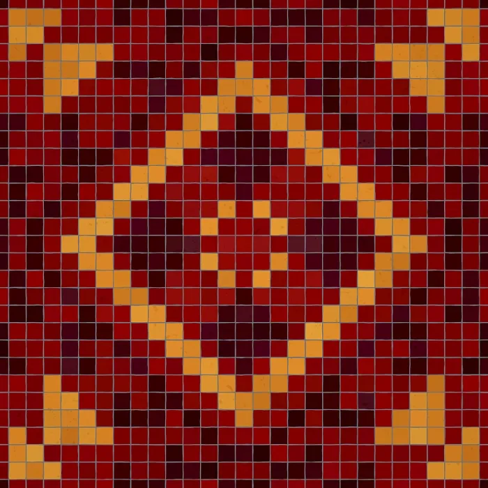 Gerahmter Druck : Mosaik-Steinplatten-Hintergrund, lückenloser Vektormuster. Gerahmter Druck : Mosaik-Steinplatten-Hintergrund, lückenloser Vektormuster.