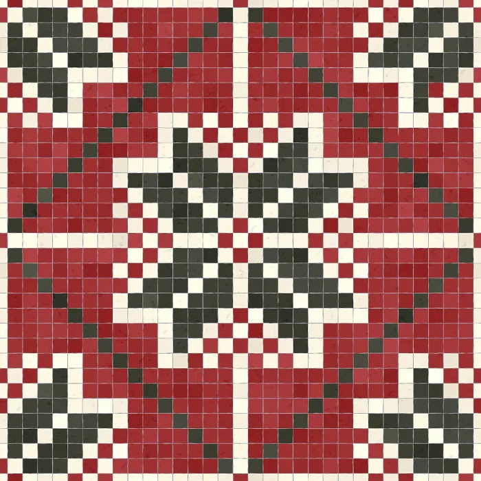 Gerahmter Druck : Mosaik-Steinplatten-Hintergrund, lückenloser Vektormuster. Gerahmter Druck : Mosaik-Steinplatten-Hintergrund, lückenloser Vektormuster.