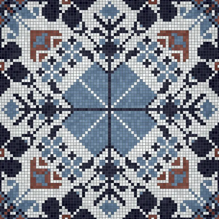 Gerahmter Druck : Mosaik-Steinplatten-Hintergrund, lückenloser Vektormuster. Gerahmter Druck : Mosaik-Steinplatten-Hintergrund, lückenloser Vektormuster.